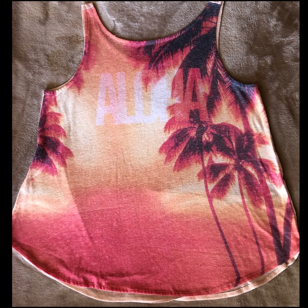 American Eagle Outfitters “Aloha” Flowy Tank